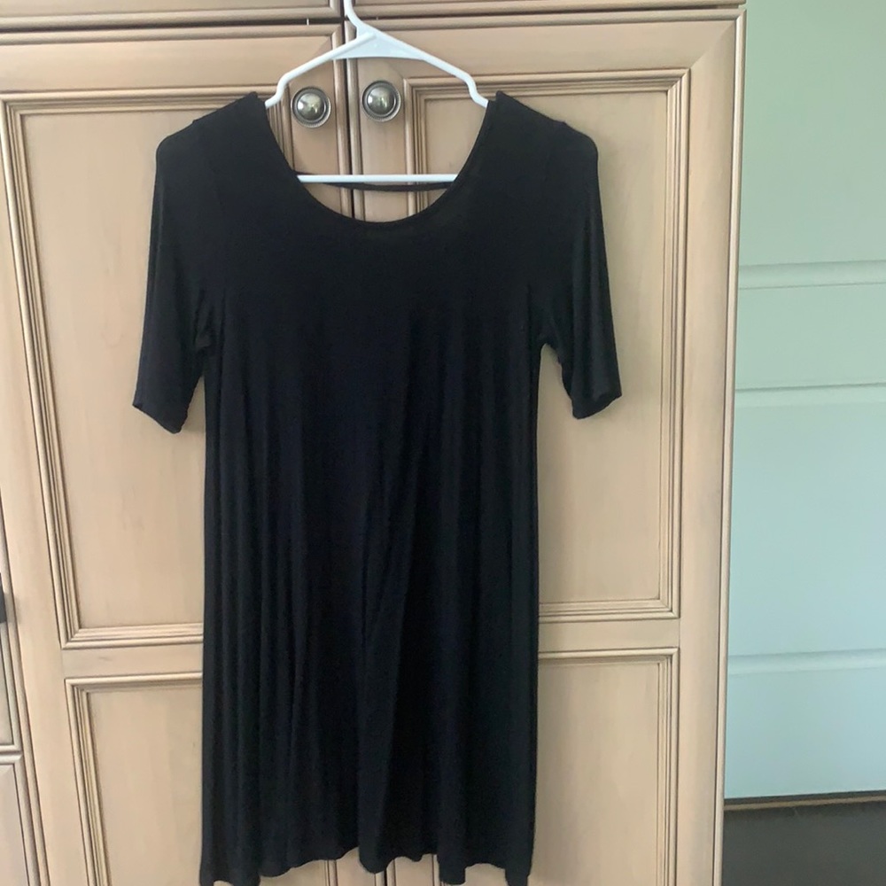 Black Dress with Cute Cut out Back